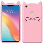 AmericHome Vivo Y83, Vivo 1802 Pink Rubber Shock Proof Mobile Back Cover