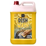 BLISS & BLUSH Dishwash Liquid 5 Liter Yellow | Non-Toxic, Plant Based | Removes Tough Grease, Soft on Hands | Baby & Pet Safe