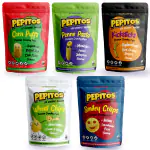 Pepitos Corn Puffs, Penne Pasta, Kicksticks, Wheat Chips, Smiley Crisps