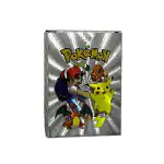VALUABLEPLUS 55Pcs Silver Pokémon Card, Silver Foil Card Assorted TCG Deck Box - V Series Cards Vmax GX Rare Silver Cards and Common-Rare Mystery Card For Kids - Silver