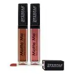 Perpaa Brown Wood, Peach Nude Lipstick (Pack Of 2)