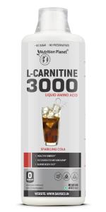Nutrition Planet Liquid L-Carnitine 3000, Triple Strength, Cola [450ml, 30 Servings]
