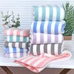 JARS Collections Microfibre 300 GSM Stripe Extra Soft Hand Towel (Set of 4)