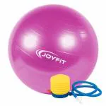 Joyfit Yoga Ball - Anti Burst Exercise Ball with Inflation Pump, Pink, 55 Cm, 1 Pc