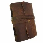 pranjals house Brown Leather Handcrafted Diary 100 Pages