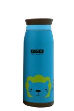 Pearlpet Procasa T50 Lion Printed Blue Stainless Steel Double Wall Vacuum Water Bottle 500 ml