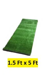 GULISTAAN High Density Artificial Grass Carpet ( 1.5 Feet x 5 Feet ) , Natural Green, 1 Pc