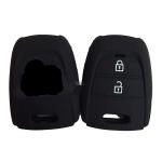 Delhi Traderss Black Car Key Cover For Hyundai Grand I10 2 Button Remote Key
