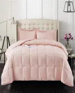 Cultiver Soft Microfibre Comforter Blanket Lightweight Reversible Quilt Duvet All Weather, Double Bed, Pink Color