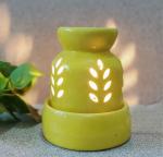 Vowgifty Yellow Electric Ceramic Aroma Oil Burner Diffuser With 15 ml Oil & Extra Bulb| Size5.5inch