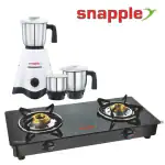Snapple Gas Stove 2 Burners & Snapple StarX 550 Mixer Grinder | 2 Burners & 3 Jars | ISI Certified