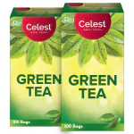 Celest Green Tea, 200 Tea Bags | Green Tea | Green Tea 100 Bags | Pure Green Tea