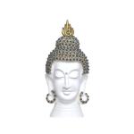 LETS CATCH UPP Handcrafted Resin Buddha Head Figurine for Home, Office Desk & Table Decor | Imported Polyresin Showpiece | 9.5 x 20 Inch