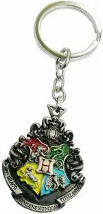 Blue Aura Mistazzo Silver Metal Harry Potter Double Sided Inspired Hogwarts Key Chain