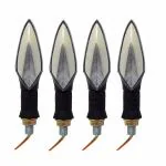 A4s Automotive and Accessories Red and Orange Neon LED Turn Signal Indicators Light Pack of 4