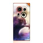 GADGETSWRAP Printed Vinyl Skin Sticker for Tecno Phantom X2 Pro - Eagle Flying Over Misty Forest