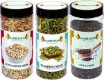 Ambrosia Seeds Combo 750g Chia Seeds | Sunflower Seeds | Pumpkin Seeds| 750g (Each Item 250g)