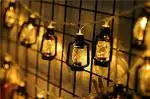 RSP Quality bit 16 LED Black Lantern Fairy String Lights for Home Decoration | Festival Decor Lights Diwali Christmas | Warm White