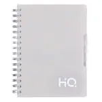 Navneet HQ| Five Subject Notebook Grey| Wiro Bound| Single Line Notebook| A5 Size - 21 cm x 14.8 cm| 300 Pages
