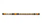 Radhe Flutes PVC Fiber A Sharp Bansuri Base Octave LEFT Handed