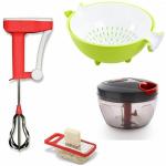 ODD M EVEN Quick and Handy Chopper, Blender, Greater, Strainer Kitchen Tool Set