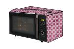 The Furnishing Tree Microwave Oven Cover for LG 32 L Convection MJ3286BRUS Checkered Pattern Magenta