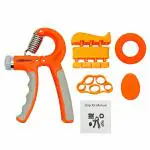 SOLARA Hand Gripper Set of 5, Finger exercise equipment Hand Grip for Gym, Hand Grip strengthener & Hand Exercise equipment | Mobile app with 5 eBooks and 50 plus Videos