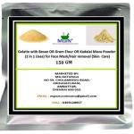 MGBN Gelatin With Besan Or Gram Flour Or Kadalai Mavu Powders Mix 2 In 1 Use For Face Mask, Hair Removal Skin Care 150 gm