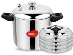 Pigeon Heavy Gauge Stainless Steel Idli Cooker Induction & Standard Idli Maker