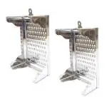 FIRST FRONT Stainless Steel Cheese & Vegetable Grater Kaddu Kash Supreme Amrapali Grater and, MultiColour (Pack of 2)