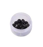 Pmw - Pure Rare Chirmi Seeds - Black Chirmi - Black Gunja - Black Gurivinda - 21 pcs - Beads Ratti Gumchi Madhuyastika for Lakshmi Mahakali and Saraswati