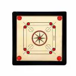 YORBAX Wooden Medium Size 26 Inches Carrom Board with Free Striker Coins and Boric Powder