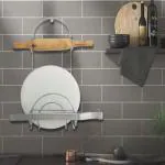 Storia Chakla And Belan Holder for Kitchen 100% Rust Free Stainless Steel Rolling Pin Board Holder Wall Mount Stand 3 in1 Holder Kitchen Rack Organiser Holder