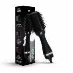 Nexlev IONIC Volumizer, Hair Dryer & Brush| IONIC Technology| Ceramic Tourmaline Coated Large Oval Barrel | All-in-One Styler |Cool Shot| 3 Heat Settings For Salon-Like Styling at Home (V-01)