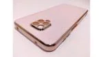 Rakulo Redmi Note 9 Pro Max Electroplated Chrome 6D Back Case Cover |Camera Protection|Shock Proof|Slim Fit (Pink)