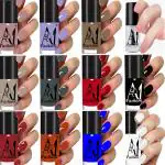 A1Fashion Long Lasting Brilliant Colour Nail Polish Trend Glossy Nail Enamel ((KOHLI )) (Pack of 12)
