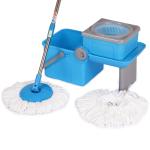 Trueware Foldable 360 Degree Spin Mop, Durable Bucket with Extendable Handle For Perfect Cleaning