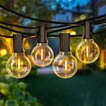 Homehop Solar Led G40 String Light for Home Garden Outdoor Balcony Terrace Wall Waterproof Rechargeable Decorative Hanging Lamp Diwali Decoration Item (15m,25 LEDs)