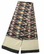 Charanteja Handlooms Pochampally Ikkat Cotton Double Cot Bedshets with Two Pillows