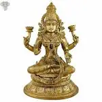 Kalakrithi Classic Bronze Very Special Goddess Lakshmi Statue Cold cast Bronze 27.94 X 19.05 cm