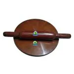 Coopany 9 Inch Wood Pressed Chakla Belan / Wood Pressed Roti Roller / Chapathi Kattai