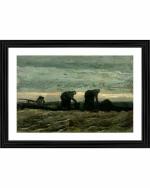 DECOR ADVENTURES Women on the Peat Moor By Van Gogh Wall Painting 18 x 24 inch