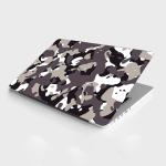 Theskinmantra Vinyl Grey Camouflage Decal With Lamination For 17 Inch Laptop