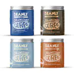 Beanly Instant Coffee Pack of 4 Freeze Dried & Microground Coffee ( Classic,Choco Orange,Cookies Cream,Just Hazelnut) l flavour coffee l All flavoured coffee l office Coffee l coffee powder l traditional coffee