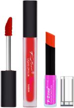 OUR BEAUTY Red Lipstick Long Lasting Creamy Matte Lipstick And Liquid Matte Lipstick 37, 4 G