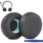 Crysendo Black Leather Headphone Cushion