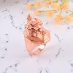 Memoir Pure Copper Ram Mandir model heavy finger ring for Men