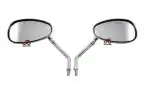 Mahabir Silver Oval Mirror For Scooter Vespa