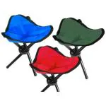 GLORIAL STAR Portable Outdoor Mini Waterproof Cloth Folding Chair for Camping Fishing Party BBQ Travel Hiking Beach Garden (Powder Coated Steel, Multicolor)