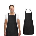 KEDIT Pack Of 1 Apron Black Colour Home Kitchen Waterproof Dustproof Unisex Aprons Frant Side Pocket for Men and Women perfect for Restaurant Coffee House Cooking Bar Salon Use Apron Anywhare, (KEDTARN-99)